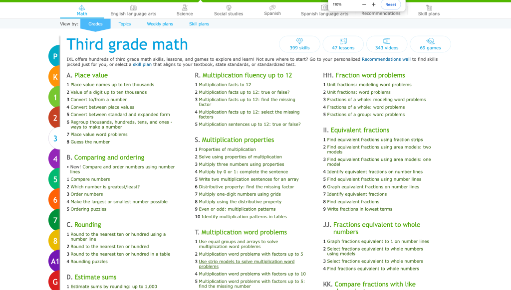 IXL screenshot 2