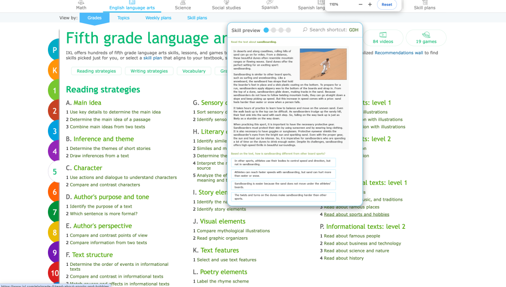 IXL screenshot 4