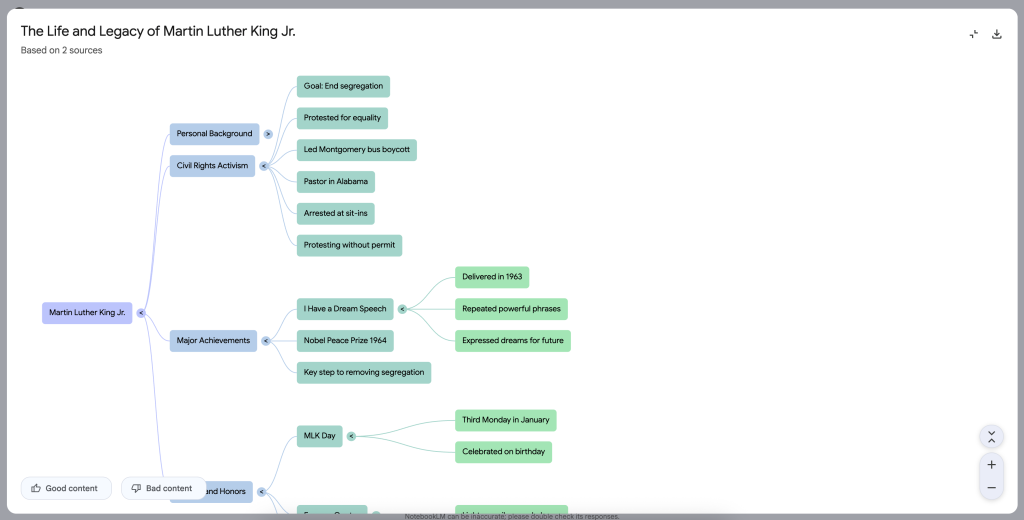Notebook LM screenshot 8